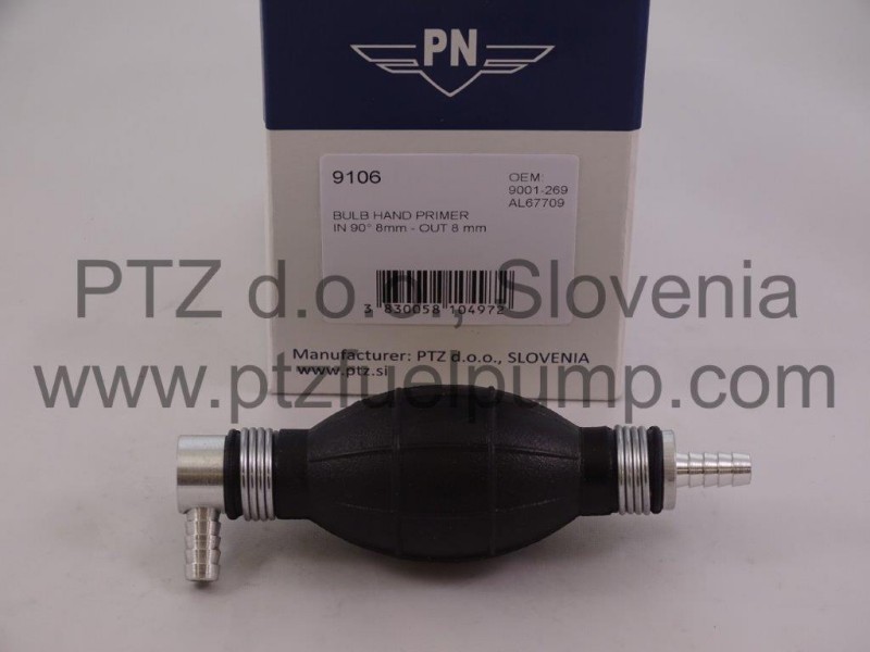Bulb Hand Primer Fi 8mm 90° - 8mm - PN 9106 